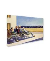 Edward Hopper 'People in Sun' Canvas Art - 24" x 16" x 2"