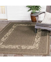 Safavieh Courtyard CY1704 Brown and Natural 5'3" x 7'7" Sisal Weave Outdoor Area Rug