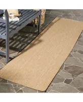 Safavieh Courtyard CY8022 Natural and Cream 2'3" x 8' Sisal Weave Runner Outdoor Area Rug