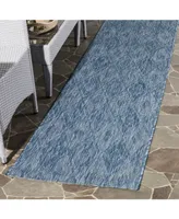 Safavieh Courtyard CY8522 Navy 2'3" x 8' Sisal Weave Runner Outdoor Area Rug