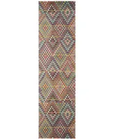 Safavieh Monaco MNC204 Multi and Beige 2'2" x 8' Runner Area Rug