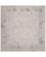 Safavieh Meadow MDW184 Taupe and Gray 6'7" x 6'7" Square Area Rug