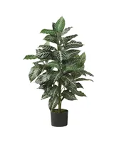 Nearly Natural 3' Zebra Silk Plant