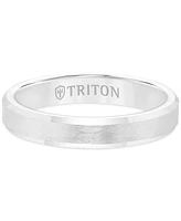 Triton Men's White Tungsten Carbide Ring