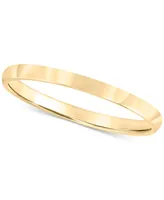 14k Gold 2mm Wedding Band