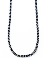 Sutton Stainless Steel Blue-Tone Chain Necklace