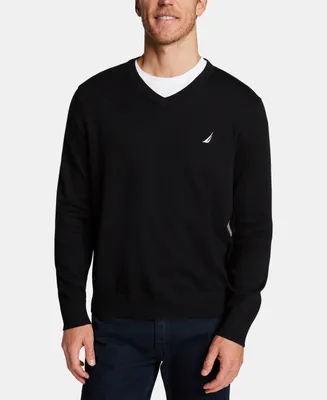 Nautica Men's Navtech Performance Classic-Fit Soft V-Neck Sweater