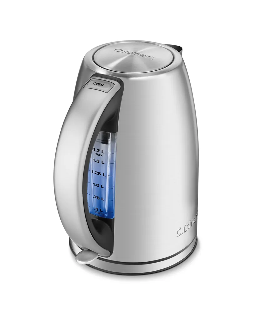 MegaChef 1.8 Liter Half Circle Electric Tea Kettle in White