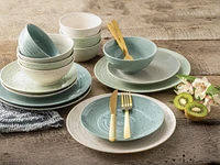 Sango Siterra Mixed Speckled 16 Pc. Dinnerware Set, Service for 4