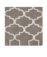 Saffron Fabs Geometric 36' x 24' Non-Skid Cotton Bath Rug