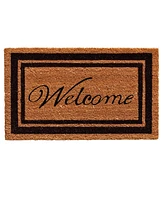 Home & More Border Welcome Coir/Vinyl Doormat