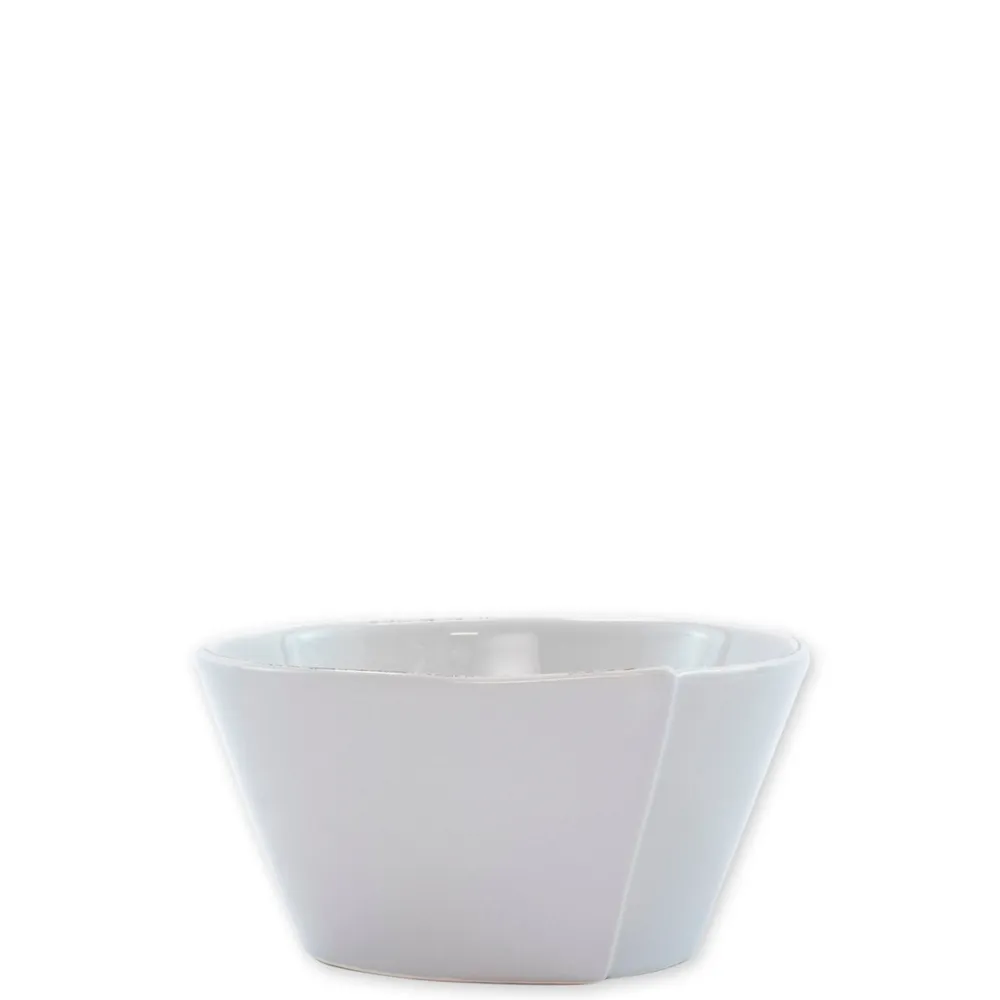 Vietri Lastra White Collection Stacking Cereal Bowl