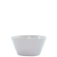 Vietri Lastra White Collection Stacking Cereal Bowl