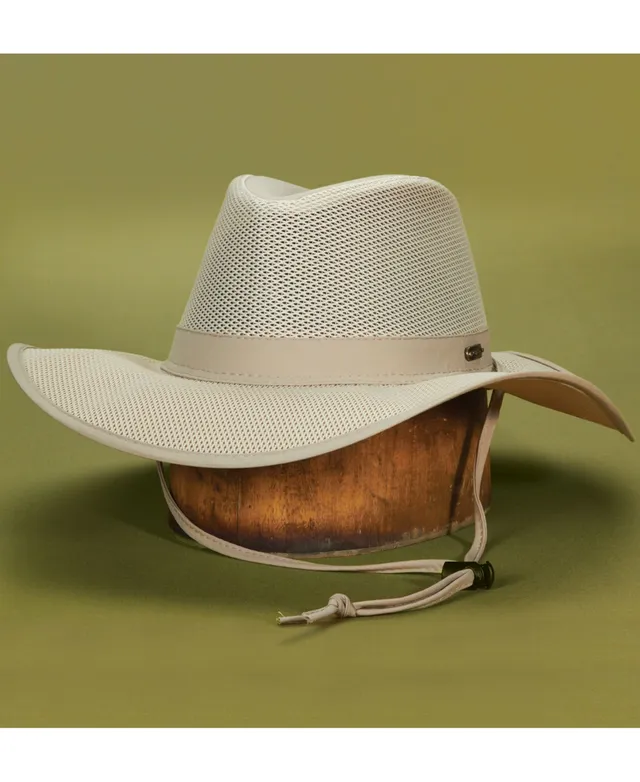 Men's Dorfman Pacific Brushed Twill Safari Hat - Brown