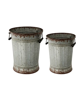 Metal Pots, Set of 2