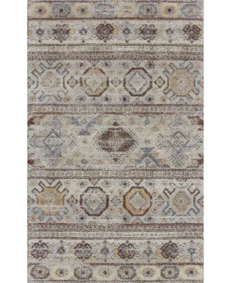 D Style Zandra Mza1 Putty 5'3" x 7'7" Area Rug