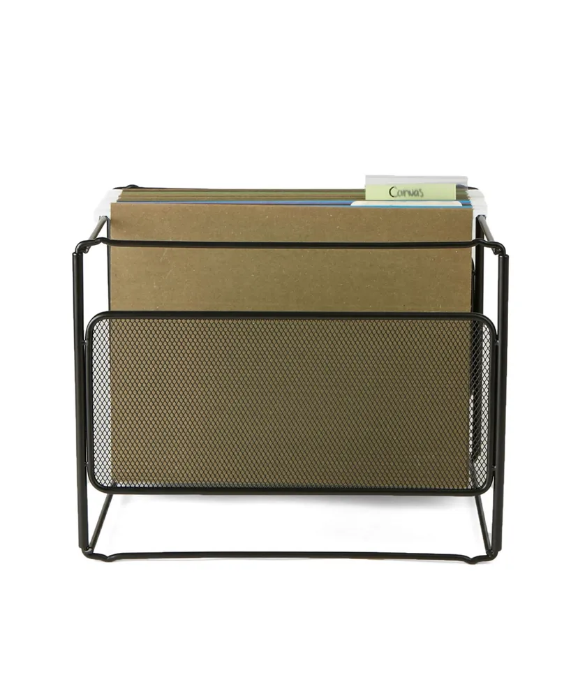 Mind Reader Metal Mesh Hanging Folder File Organizer