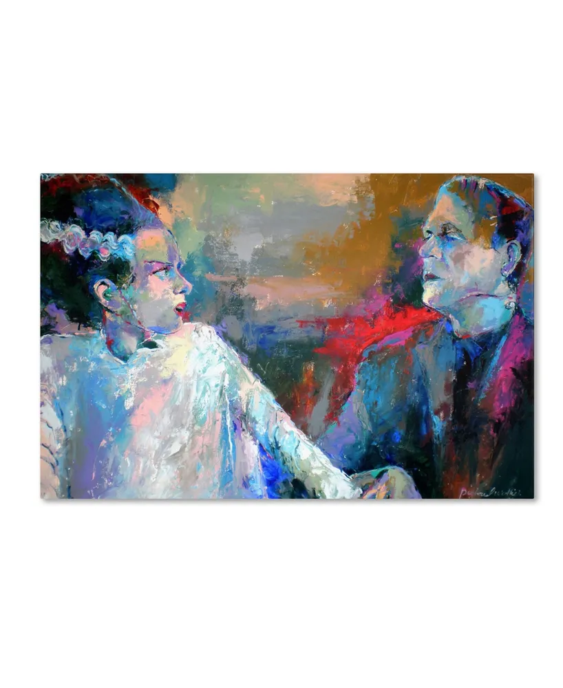 Richard Wallich 'Frankenstein and His Wife' Canvas Art