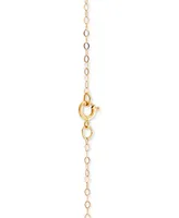 Mom Heart 18" Pendant Necklace in 10k Gold & 10k Rose Gold