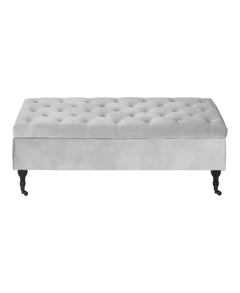 Elle Decor Collette Tufted Storage Bench