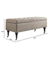 Elle Decor Collette Tufted Storage Bench