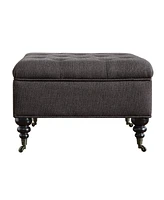 Serta Abbot Square Tufted Ottoman with Storage and Casters