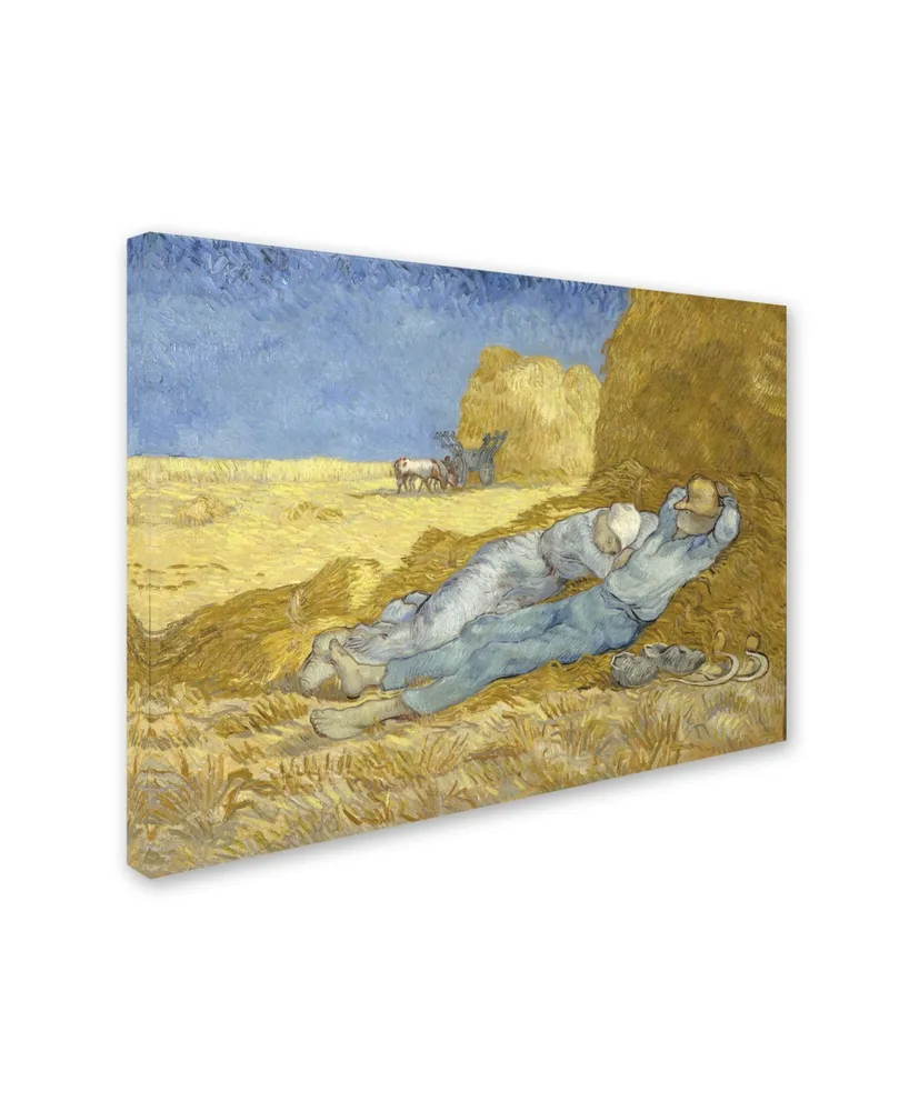Vincent van Gogh 'Siesta After Mille 1890' Canvas Art - 32" x 24" x 2"