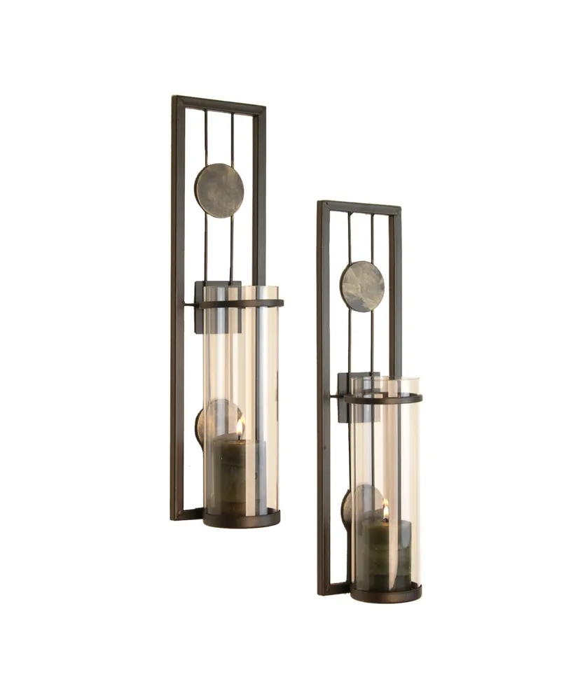 Danya B. Set of Two Contemporary Metal Wall Sconces