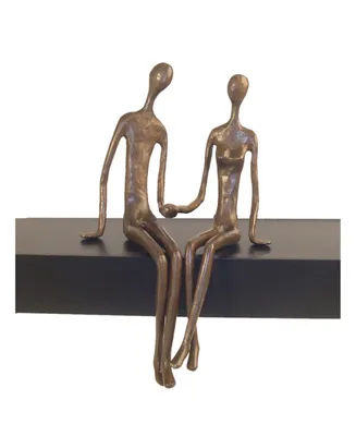 Danya B. Sitting Couple Cast Bronze
