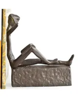 Danya B. Man and Woman Reading Metal Bookend Set