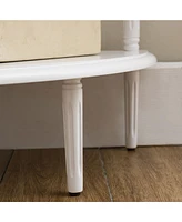 Leick Home Favorite Finds Corner Stand Table with Storage