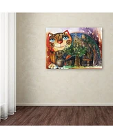 Oxana Ziaka 'Alpes Cat' Canvas Art - 32" x 24" x 2"