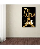 Lisa Powell Braun 'Paris Love' Canvas Art - 19" x 12" x 2"