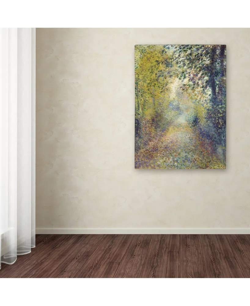 Renoir 'In The Woods' Canvas Art - 47" x 35" x 2"