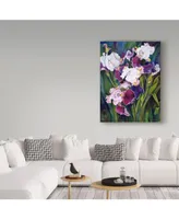 Joanne Porter 'Wind Blown Iris' Canvas Art - 24" x 18" x 2"