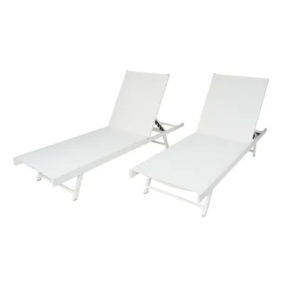 Salton Outdoor Chaise, Set of 2