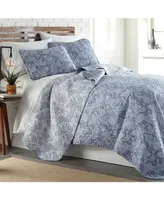 Southshore Fine Linens Boho Perfect Paisley Lightweight Reversible Quilt Set