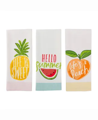 Asset Hello Summer Print Dishtowel Set of 3