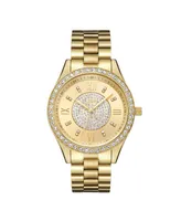 Jbw Women's Mondrian Diamond (1/6 ct.t.w.) 18k Gold Plated Stainless Steel Watch 37mm