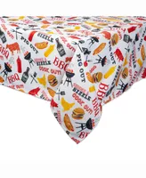 Bbq Fun Print Outdoor Table cloth 60" X 84"