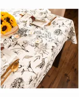 Botanical Print Table cloth 60" X 84"