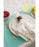 Multi Polka Dots Print Napkin Set of 6