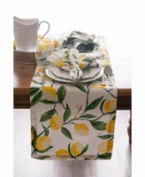 Lemon Bliss Print Table Runner 14" X 72"