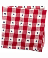 Star Check Napkin Set of 6