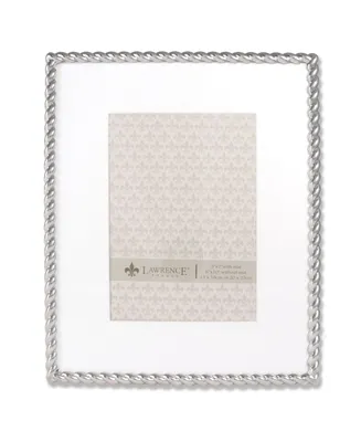 Lawrence Frames 710080 Silver Metal Rope 8x10 Matted For Picture Frame - 5" x 7"