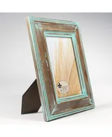 Lawrence Frames Weathered Wood with Verdigris Wash Picture Frame - 5" x 7"