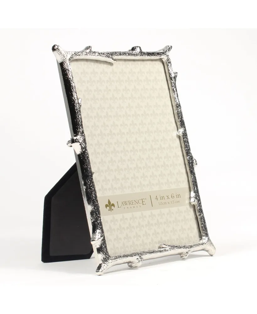 Lawrence Frames Silver Metal Picture Frame with Natural Branch Design