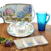 Certified International Hydrangea Garden Melamine Dinnerware Collection