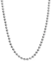 Alex Woo Beaded 18" Chain Necklace in Sterling Silver