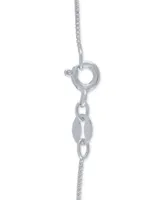 Diamond "Mom" Heart 18" Pendant Necklace (1/8 ct. t.w.) in Sterling Silver and 14k Rose Gold Plate